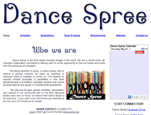 Tablet Screenshot of dancespree.org